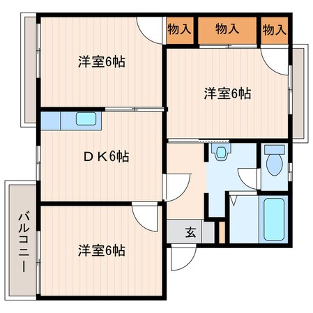 掛川市役所前駅 徒歩17分 2階の物件間取画像